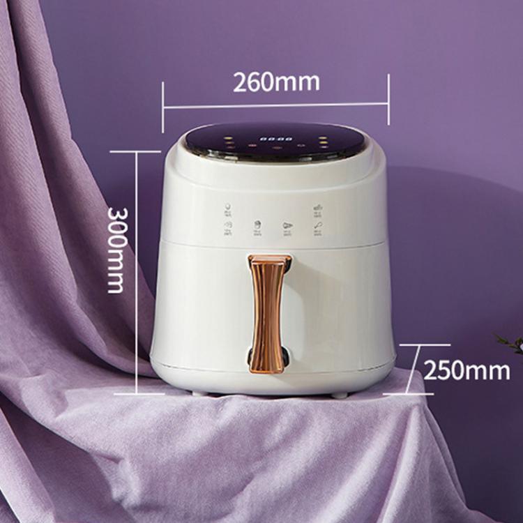 8L Air Fryer Household Multi-Function Large Capacity Oil-Free Electric Fryer, Color: Black EU Plug