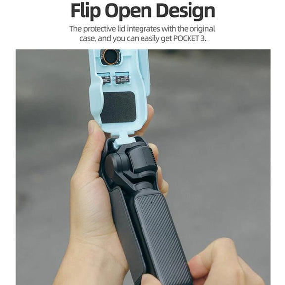 For DJI Osmo Pocket 3 Sunnylife OP3-K990 Protective Cover Body Filter Storage Top Cover Protective Case(Blue)