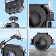For Insta360 X3 HEPAIL AC62 Metal Rabbit Cage Magnetic Suction Horizontal Vertical Protective Frame