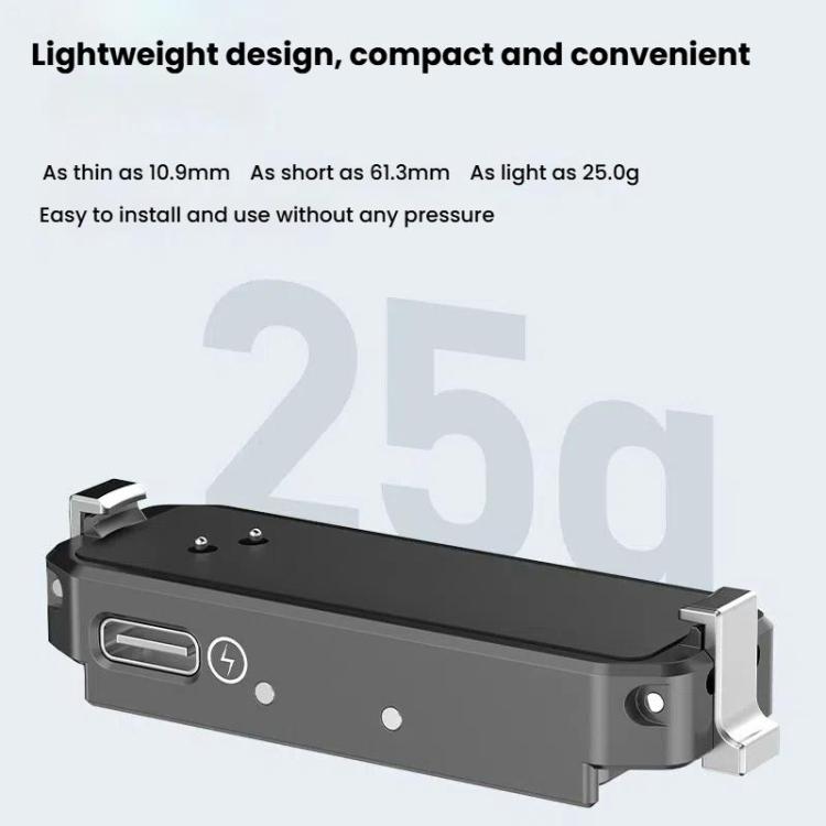 For Insta360 GO 3 / 3S HEPAIL AC69 Aluminium Alloy Quick-Release Charging Base