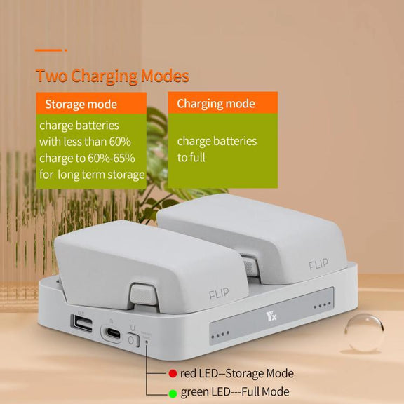 For DJI Flip YX Parallel Charger Hub Bidirectional Battery Management System