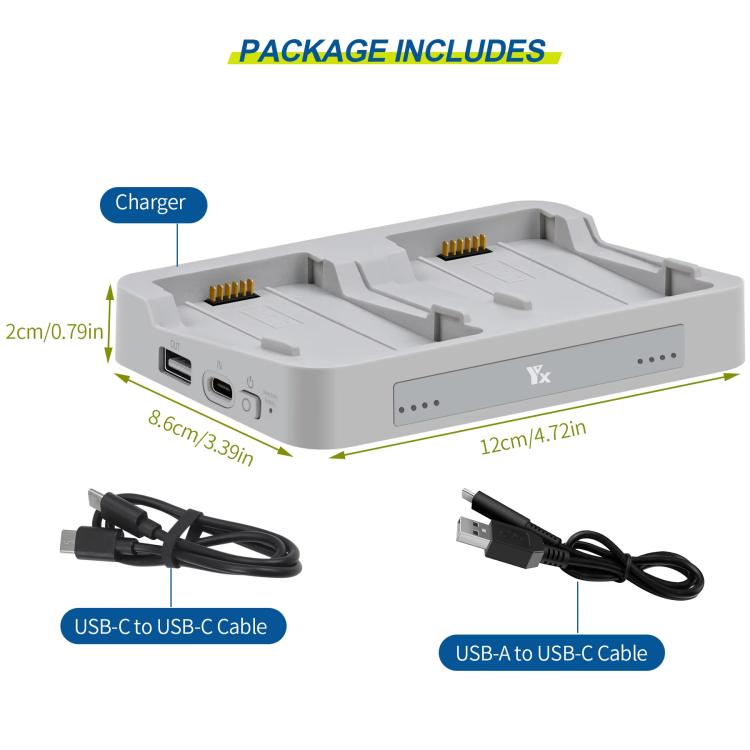 For DJI Flip YX Parallel Charger Hub Bidirectional Battery Management System
