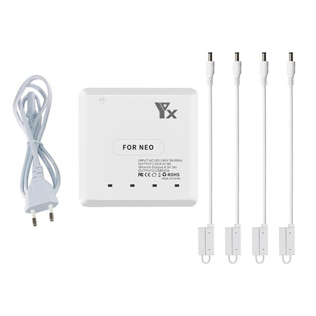 For DJI Neo Drone YX 4-port Battery Charger Charging Hub EU Plug