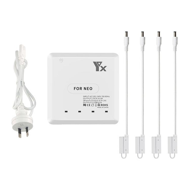 For DJI Neo Drone YX 4-port Battery Charger Charging Hub AU Plug