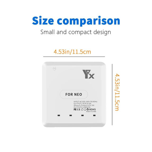 For DJI Neo Drone YX 4-port Battery Charger Charging Hub US Plug