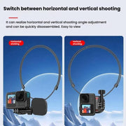 HEPAIL AC76 Action Camera Mobile Phone Magnetic Neck Strap Mount