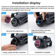 For DJI Mavic 4 Pro RCSTQ Lens Filter, Style: CPL+ND8+ND16+ND32