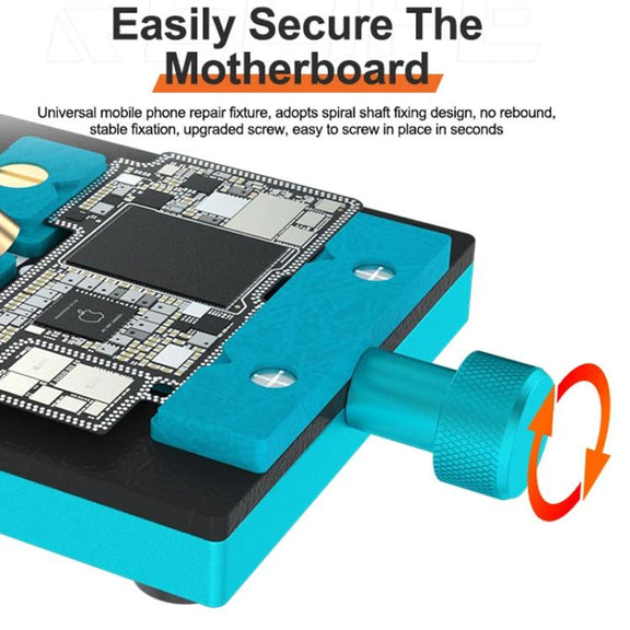 RELIFE RL-601L Mini Rotary Mobile Phone Motherboard Repair Multi-Use Card Holder High Temperature Resistant Fixed Card Slot