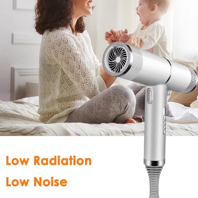 T-Shaped Hair Dryer with Smart Inverter Technology High-Power Blow Dryer for Home & Salon Use EU Plug(White)