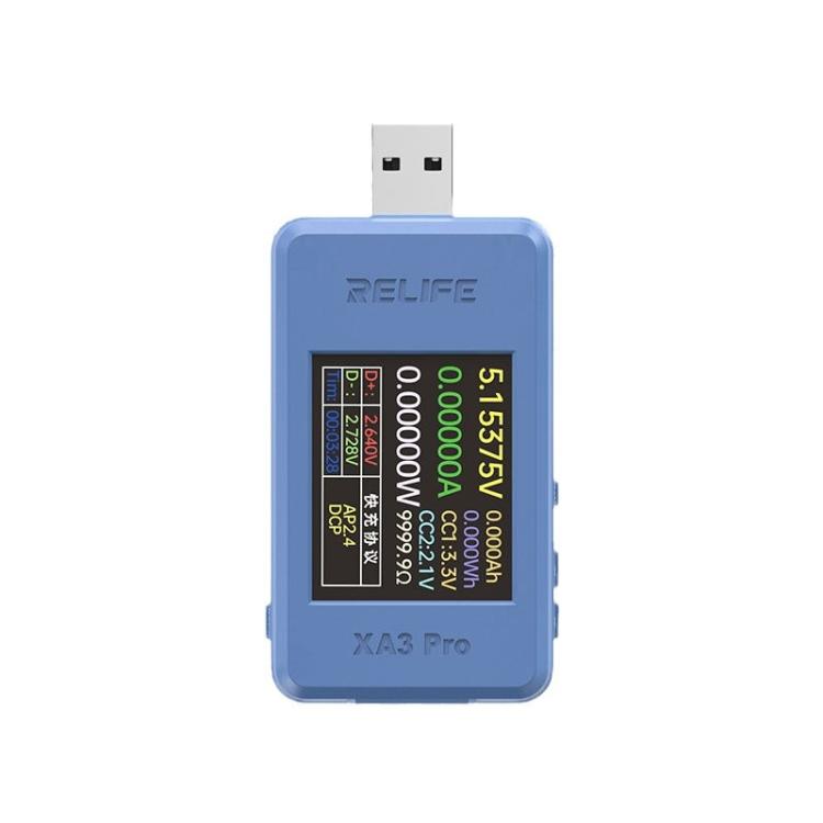 RELIFE XA3 Pro USB / Type-C Smart Detector Fast Charging Protocol Identification Detection