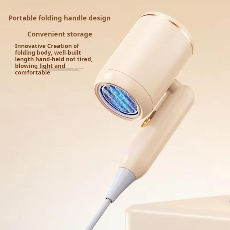 800-1200W High-Speed Hair Dryer with Blue Light Care Foldable & Portable for Travel EU Plug(Khaki)
