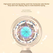 800-1200W High-Speed Hair Dryer with Blue Light Care Foldable & Portable for Travel EU Plug(Pink)