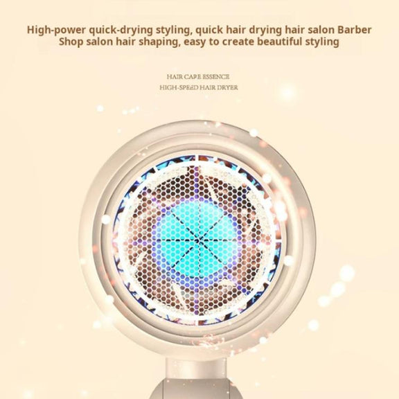 800-1200W High-Speed Hair Dryer with Blue Light Care Foldable & Portable for Travel EU Plug(Khaki)