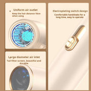 800-1200W High-Speed Hair Dryer with Blue Light Care Foldable & Portable for Travel EU Plug(Pink)