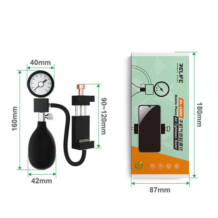 RELIFE RL-086 Mobile Phone Airtightness Tester Water-resistant Sealing Testing Instrument