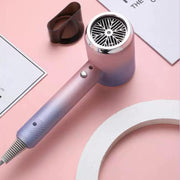 High-Speed Hair Dryer Salon & Home Blow Dryer with Blue Light Ionic Technology EU Plug(Gradient Pink)
