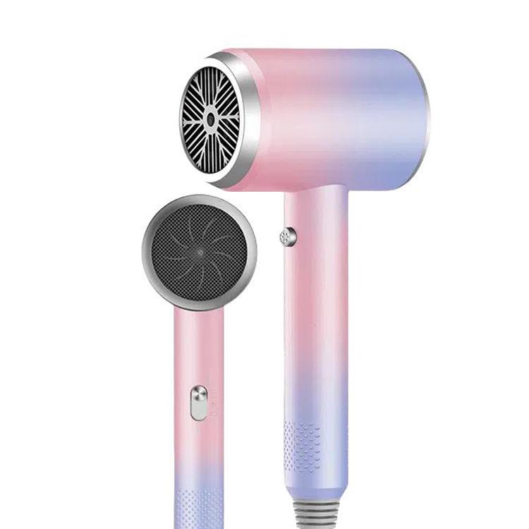 High-Speed Hair Dryer Salon & Home Blow Dryer with Blue Light Ionic Technology US Plug(Gradient Purple)