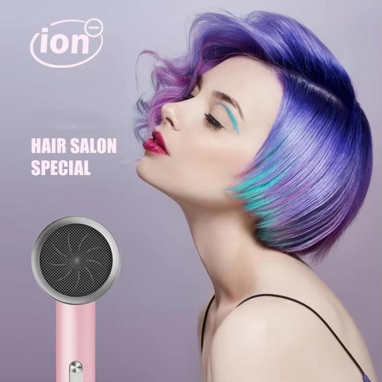 High-Speed Hair Dryer Salon & Home Blow Dryer with Blue Light Ionic Technology US Plug(Starry Sky Gray)