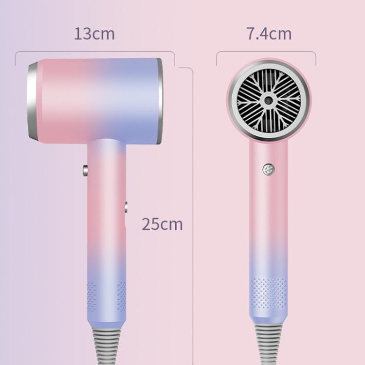 High-Speed Hair Dryer Salon & Home Blow Dryer with Blue Light Ionic Technology EU Plug(Starry Sky Gray)