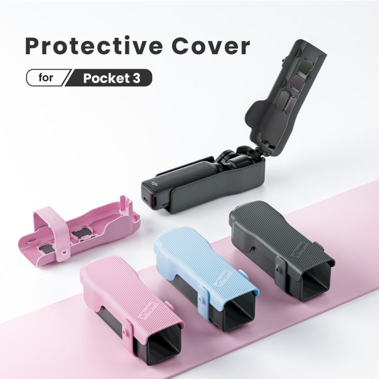 For DJI Osmo Pocket 3 Camera aMagisn Protective Cover Storage Case with 4 Magnetic Filter Slots(Blue)