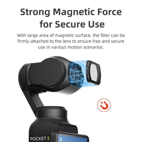 For DJI Osmo Pocket 3 aMagisn Adjustable Magnetic Filter Camera Lens Filters CPL