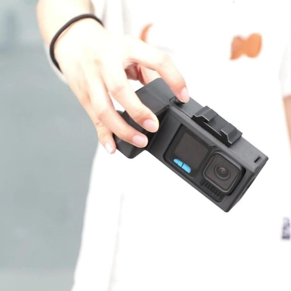 Street Vlogging Handle For GoPro HERO13 Black / 12 Black / 11 Black / 10 Black / 9 Black(Black)