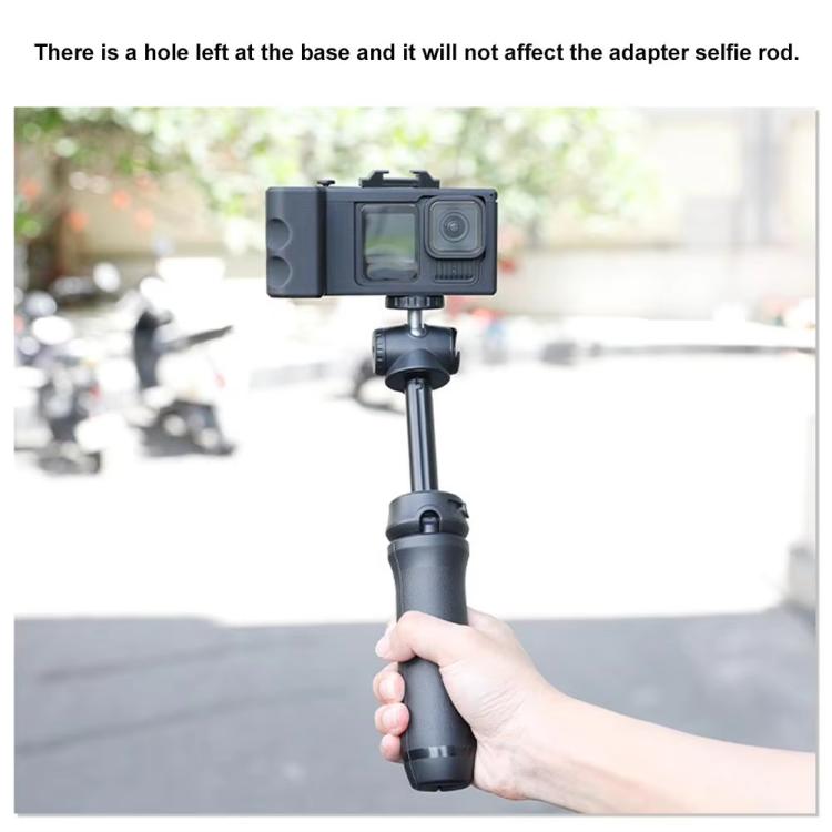 Street Vlogging Handle For GoPro HERO13 Black / 12 Black / 11 Black / 10 Black / 9 Black(Black)