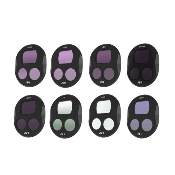 For DJI Mavic 4 Pro JSR Filter Lens Protector, Style: CPL+ND8+ND16+ND32+ND64+STAR+ND1000+NIGHT