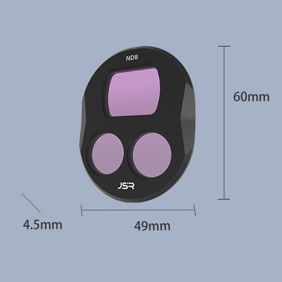 For DJI Mavic 4 Pro JSR Filter Lens Protector, Style: CPL+ND8+ND16