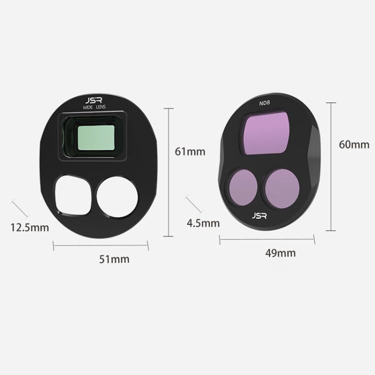 For DJI Mavic 4 Pro JSR Wide Angle Lens Aerial Lens Accessories, Style: WIDE+ND32+ND64+ND1000