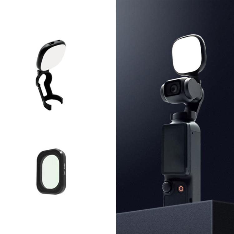 For DJI Osmo Pocket 3 JSR Fixed Frame Head Fill Light, Spec: With Soft Focus Lens