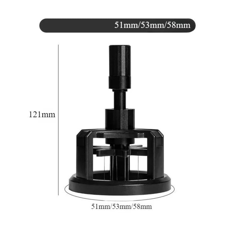 53mm Rotating Magnetic WDT Tool for Espresso Adjustable Height Coffee Needle Distributor Coffee Grounds Fluffing Tool