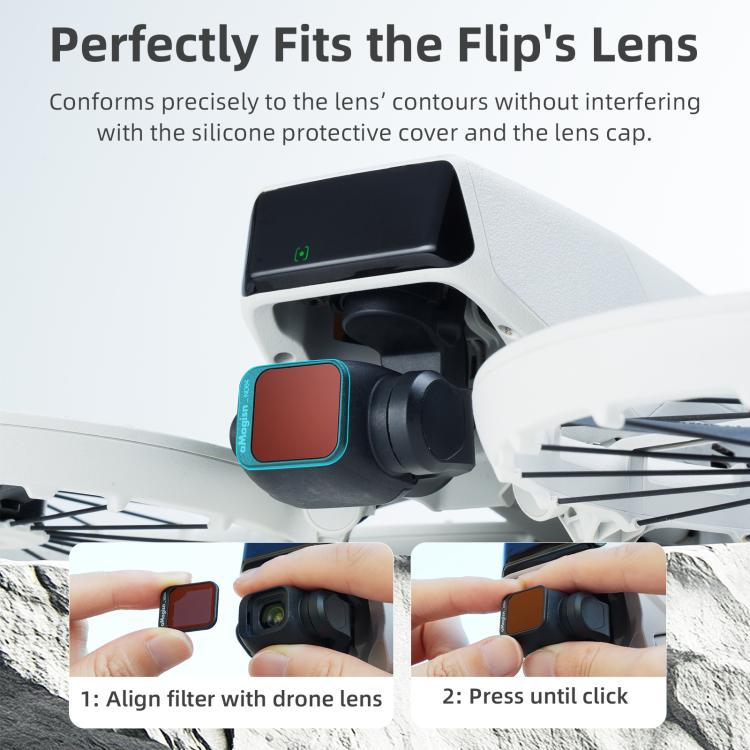 For DJI Flip aMagisn Filter Lens Accessories, Spec: ND8+ND16+ND32+ND64