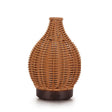 5V USB 100ML Hollow Rattan Ultrasonic Humidifier & Aromatherapy Diffuser with 7-Color LED Lights(Dark Wood Grain) - free shipping - PMC TechLife - Order now!