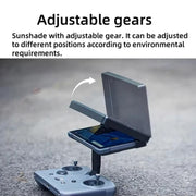 For DJI RC Pro 2 Controller CYNOVA  Sunshade Hood Adjustable Anti-Glare Shield with Multi-Angle Positioning(Gray)
