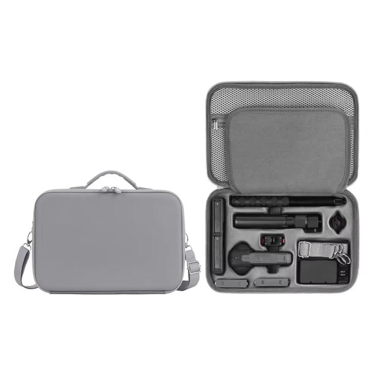 For Insta360 X5 Flymile All-in-One Storage Shoulder Bag Durable PU + Lycra Material Carrying Case(Gray)