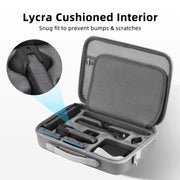 For Insta360 X5 Flymile All-in-One Storage Shoulder Bag Durable PU + Lycra Material Carrying Case(Gray)