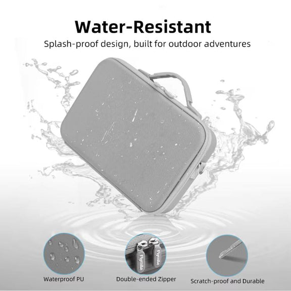 For Insta360 X5 Flymile All-in-One Storage Shoulder Bag Durable PU + Lycra Material Carrying Case(Gray)
