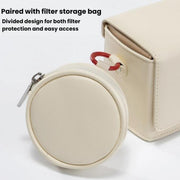 For DJI Pocket 3 Cwatcun D195 Medium Pocket Tripod Camera Bag Camera Accessories Shoulder Bag(White)