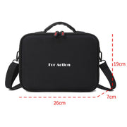 Carrying Case For DJI Action 5 Pro /Action 4 / Action 3 All-in-One Kit Durable Shoulder & Hand Carry Bag(Black)