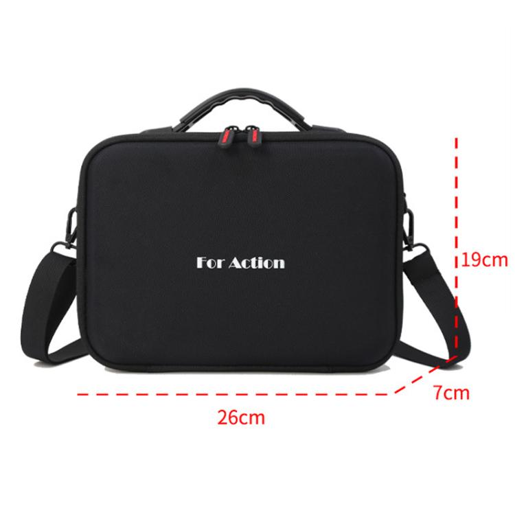 Carrying Case For DJI Action 5 Pro /Action 4 / Action 3 All-in-One Kit Durable Shoulder & Hand Carry Bag(Gray)