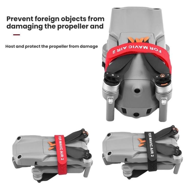 For DJI MAVIC AIR 2 BRDRC Drone Propeller Straps(Red)