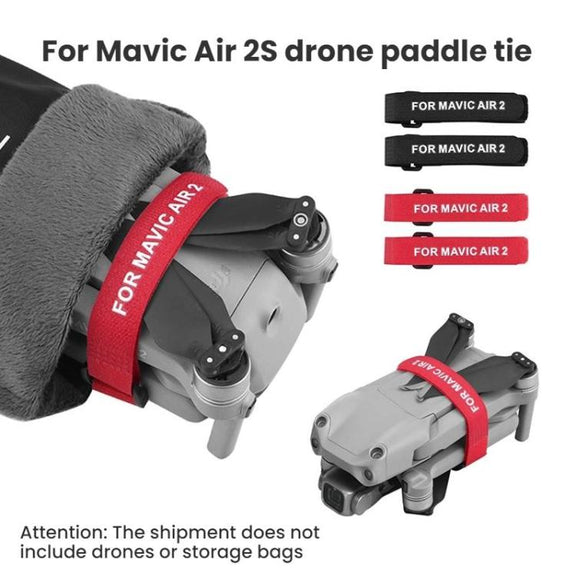 For DJI MAVIC AIR 2 BRDRC Drone Propeller Straps(Red)