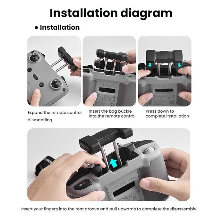 BRDRC Screen Remote Control Lanyard For DJI MINI 4 PRO/MAVIC 3/AIR 2S/NEO(For RC-N1/N2)