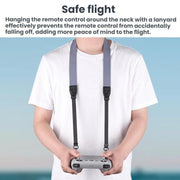 For DJI MINI 3/4 PRO/MAVIC 3 Classic BRDRC Screen Remote Control Strap(Gray/Brown)
