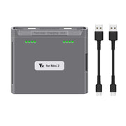 For DJI Mini 2 SE/Mini 2/Mini 4K YX Charger 2-way Battery Charging Hub(Gray)