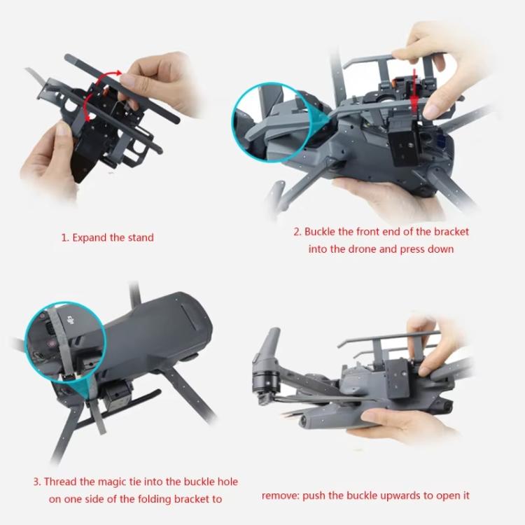 For DJI Mavic 3 Drone YX Airdrop System Rechargeable Thrower Load 500g(Gray)