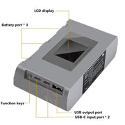 For DJI Mini 2 SE/Mini 2/Mini 4K YX 3-way Battery Charging Hub With Color Screen(Gray)