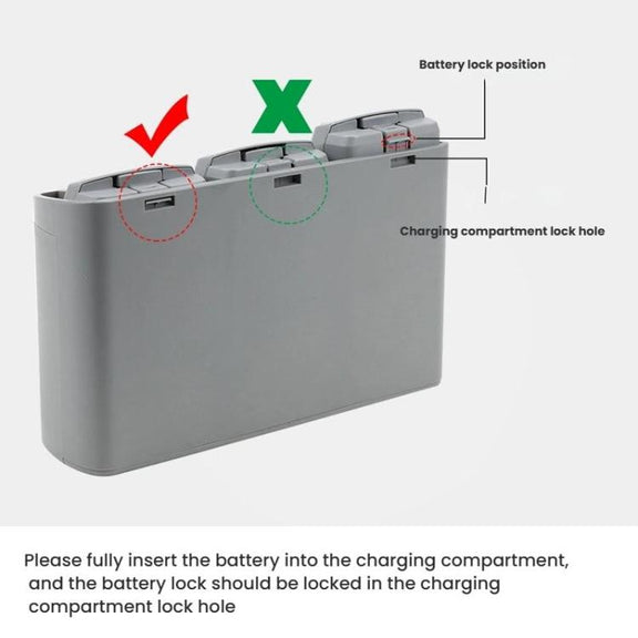 For DJI Mini 2 SE/Mini 2/Mini 4K YX 3-way Battery Charging Hub With Color Screen(Gray)