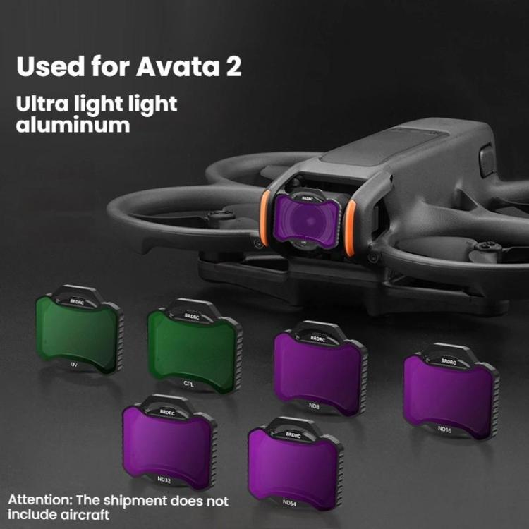 For DJI Avata 2 BRDRC Aluminum Frame Filter Accessories, Specification: CPL